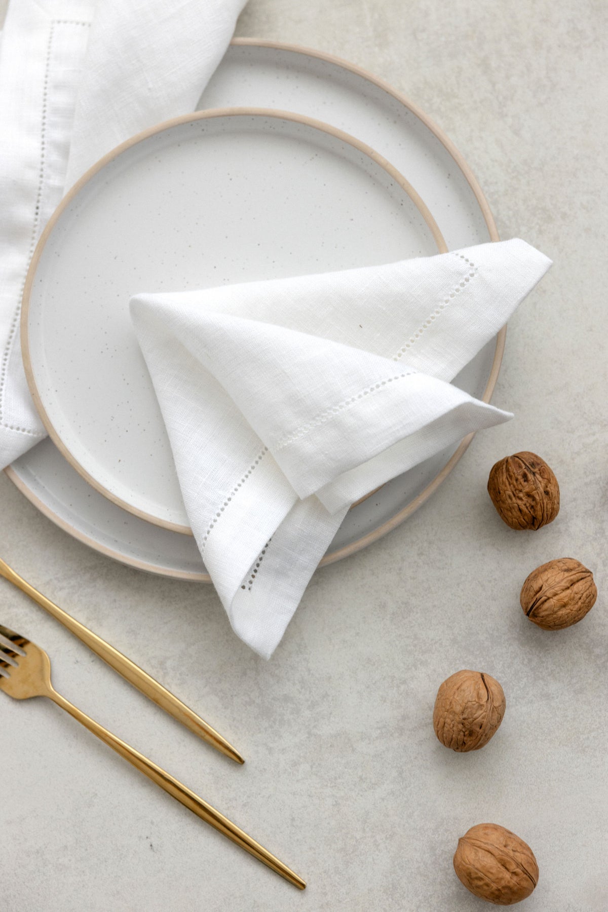 Linen Hemstitch Napkins – SET OF 2