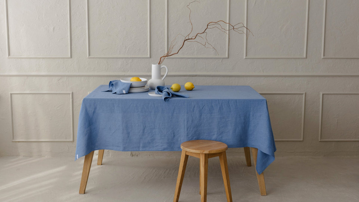 European linen for the table, made by us in Lithuania.